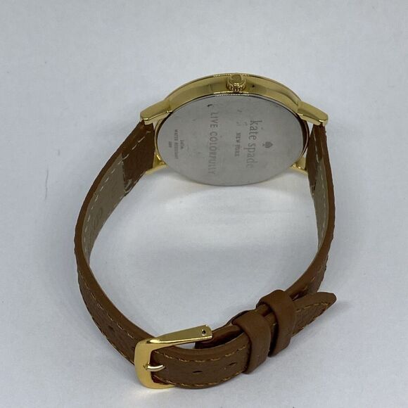 Kate Spade New York Gramercy 0009 Women's Brown Leather Analog Quartz Watch VK87 - Picture 11 of 12